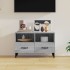 Szürke sonoma színű szerelt fa tv-szekrény 80x36x50 cm