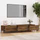 Barna tölgyszínű szerelt fa tv-szekrény 150 x 34,5 x 30 cm Barna tölgyszínű szerelt fa tv-szekrény 150 x 34,5 x 30 cm