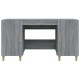 Szürke sonoma színű szerelt fa íróasztal 140 x 50 x 75 cm