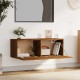 Barna tölgy színű szerelt fa faliszekrény 100 x 36,5 x 35 cm Barna tölgy színű szerelt fa faliszekrény 100 x 36,5 x 35 cm