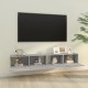 2 db szürke -tölgyszín szerelt fa fali tv-szekrény 100x30x30 cm 2 db szürke -tölgyszín szerelt fa fali tv-szekrény 100x30x30 cm
