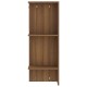 Barna tölgyszínű szerelt fa előszobaszekrény 97,5 x 37 x 99 cm Barna tölgyszínű szerelt fa előszobaszekrény 97,5 x 37 x 99 cm