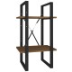 2 szintes barna tölgyszínű szerelt fa könyvszekrény 40x30x70 cm 2 szintes barna tölgyszínű szerelt fa könyvszekrény 40x30x70 cm