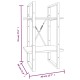 2 szintes barna tölgyszínű szerelt fa könyvszekrény 40x30x70 cm 2 szintes barna tölgyszínű szerelt fa könyvszekrény 40x30x70 cm