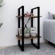 2 szintes barna tölgyszínű szerelt fa könyvszekrény 40x30x70 cm 2 szintes barna tölgyszínű szerelt fa könyvszekrény 40x30x70 cm