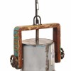 Kerek többszínű ipari függőlámpa 25 w 40 cm e27