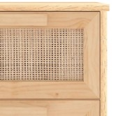Barna tömör fenyő/természetes rattan tálalószekrény 40x30x90 cm Barna tömör fenyő/természetes rattan tálalószekrény 40x30x90 cm