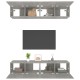 Vidaxl4 db betonszürke szerelt fa fali tv-szekrény 80 x 30 x 30 cm Vidaxl4 db betonszürke szerelt fa fali tv-szekrény 80 x 30 x 30 cm