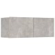 Vidaxl4 db betonszürke szerelt fa fali tv-szekrény 80 x 30 x 30 cm Vidaxl4 db betonszürke szerelt fa fali tv-szekrény 80 x 30 x 30 cm