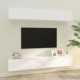 4 db fehér fali tv-szekrény 100 x 30 x 30 cm 4 db fehér fali tv-szekrény 100 x 30 x 30 cm