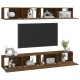 4 db füstös tölgy színű fali tv-szekrény 100 x 30 x 30 cm