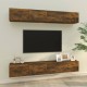 4 db füstös tölgy színű fali tv-szekrény 100 x 30 x 30 cm