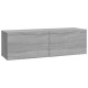 4 db szürke sonoma színű fali tv-szekrény 100 x 30 x 30 cm 4 db szürke sonoma színű fali tv-szekrény 100 x 30 x 30 cm