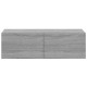 4 db szürke sonoma színű fali tv-szekrény 100 x 30 x 30 cm 4 db szürke sonoma színű fali tv-szekrény 100 x 30 x 30 cm
