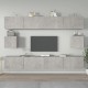 6 részes betonszürke szerelt fa tv-szekrényszett 6 részes betonszürke szerelt fa tv-szekrényszett