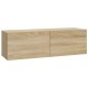 5 részes sonoma tölgy színű szerelt fa tv-szekrényszett