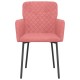 2 db rózsaszín bársony étkezőszék