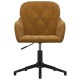 Barna bársony forgó irodaszék