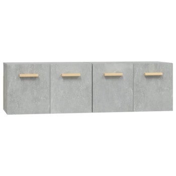 2 db betonszürke szerelt fa faliszekrény 60x36,5x35 cm