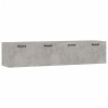 2 db betonszürke szerelt fa faliszekrény 60x36,5x35 cm