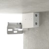 2 db betonszürke szerelt fa faliszekrény 60x36,5x35 cm