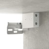 2 db betonszürke szerelt fa faliszekrény 100 x 36,5 x 35 cm
