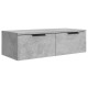 2 db betonszürke szerelt fa fali szekrény 68 x 30 x 20 cm 2 db betonszürke szerelt fa fali szekrény 68 x 30 x 20 cm