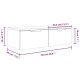 2 db betonszürke szerelt fa fali szekrény 68 x 30 x 20 cm 2 db betonszürke szerelt fa fali szekrény 68 x 30 x 20 cm