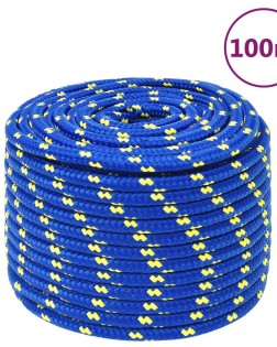 Kék polipropilén hajókötél 14 mm 100 m