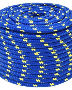 Kék polipropilén hajókötél 14 mm 100 m