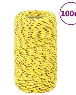 Sárga polipropilén hajókötél 2 mm 100 m