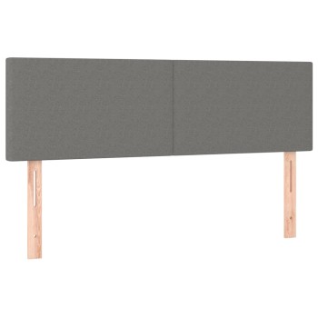 2 db sötétszürke szövet fejtámla 72 x 5 x 78/88 cm