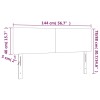 2 db sötétszürke szövet fejtámla 72 x 5 x 78/88 cm