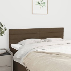 2 db sötétbarna szövet fejtámla 72 x 5 x 78/88 cm