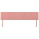 2 db rózsaszín bársony fejtámla 80 x 5 x 78/88 cm