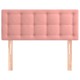 Rózsaszín bársony fejtámla 80 x 5 x 78/88 cm