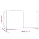 4 db füstös tölgy színű szerelt fa fali tv-szekrény 60x30x30 cm 4 db füstös tölgy színű szerelt fa fali tv-szekrény 60x30x30 cm