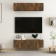 4 db füstös tölgy színű szerelt fa fali tv-szekrény 60x30x30 cm 4 db füstös tölgy színű szerelt fa fali tv-szekrény 60x30x30 cm