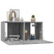 4 db szürke sonoma színű szerelt fa fali tv-szekrény 60x30x30cm 4 db szürke sonoma színű szerelt fa fali tv-szekrény 60x30x30cm