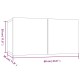 4 db szürke sonoma színű szerelt fa fali tv-szekrény 60x30x30cm 4 db szürke sonoma színű szerelt fa fali tv-szekrény 60x30x30cm