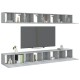 8 db szürke sonoma színű szerelt fa tv-szekrény 60 x 30 x 30 cm 8 db szürke sonoma színű szerelt fa tv-szekrény 60 x 30 x 30 cm