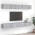 8 db szürke sonoma színű szerelt fa tv-szekrény 60 x 30 x 30 cm