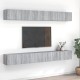 8 db szürke sonoma színű szerelt fa tv-szekrény 60 x 30 x 30 cm 8 db szürke sonoma színű szerelt fa tv-szekrény 60 x 30 x 30 cm