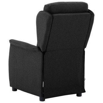 Masszázsszék párnával fekete 93.5 x 67.5 x 101.5 cm szövet