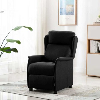 Masszázsszék párnával fekete 93.5 x 67.5 x 101.5 cm szövet