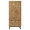 Otta tömör fenyőfa gardrób 76,5 x 53 x 172 cm