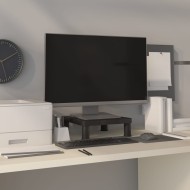Fekete monitorállvány 33,5 x 34 x 10,5 cm