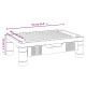 Fekete monitorállvány 43 x 30,5 x 13 cm Fekete monitorállvány 43 x 30,5 x 13 cm