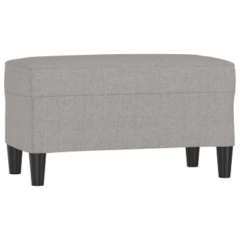 Világosszürke szövet pad 70 x 35 x 41 cm