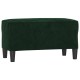 Sötétzöld bársony pad 70x35x41 cm